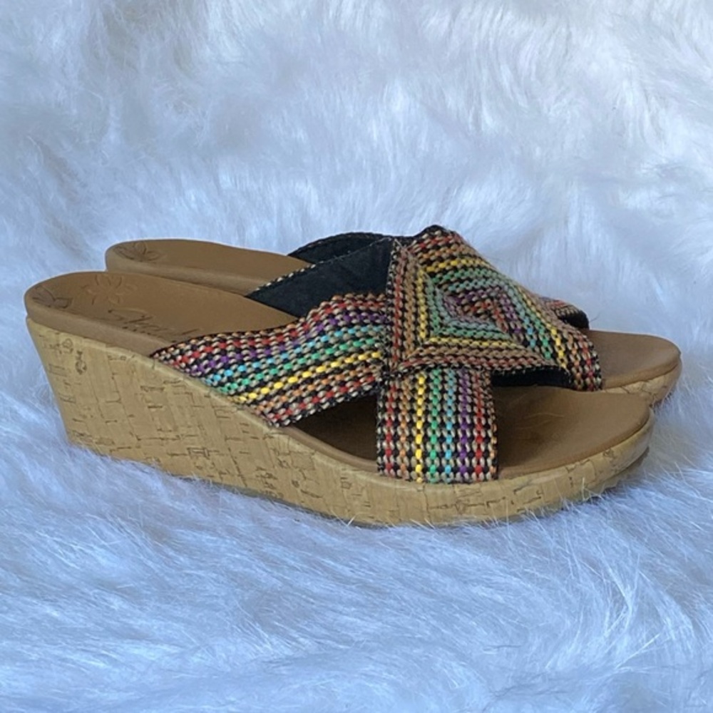 Skechers‎ Shoes Women’s Size 7 Open Toe Slip On Wedges